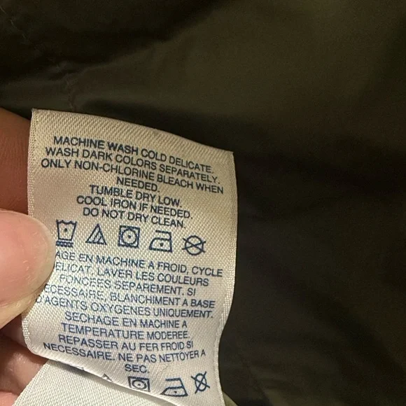 Lands End Women’s 2X Olive Green Wanderweight Packable Down Hooded Long Jacket - Picture 8 of 11